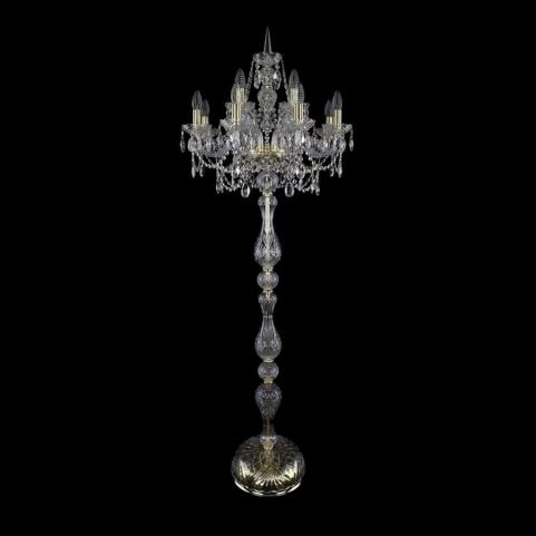 Bohemia Ivele Crystal Торшер Bohemia 1411T1/8+4/195-170 G