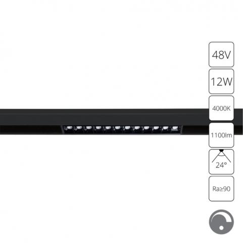 Магнитный трековый светильник Arte Lamp Linea 4000К диммирование A4684PL-1BK