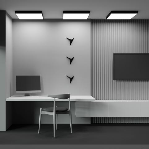 Потолочный светильник Maytoni Technical Ceiling 3000K Zon C032CL-90W3K-SQ-B