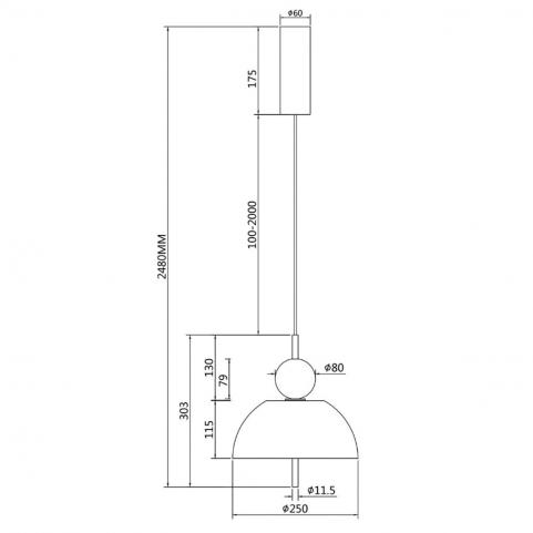 Подвесной светильник Maytoni Bangkok MOD185PL-L6B3K1