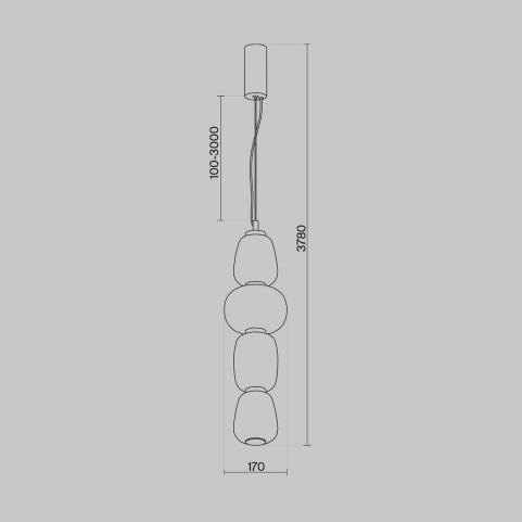Подвесной светильник Maytoni Pattern  MOD267PL-L32CH3K