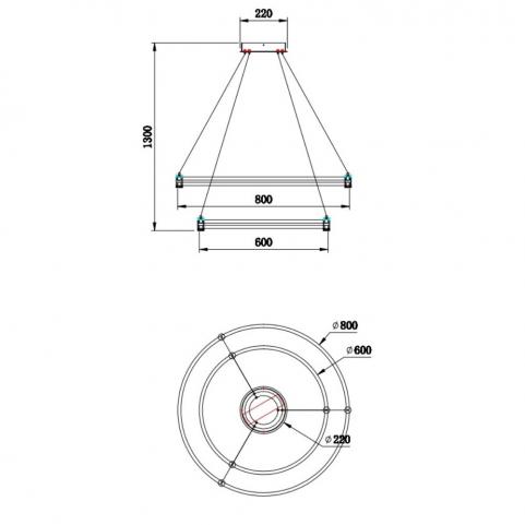 Подвесной светильник Stilfort Tooring 4006/02/02P