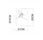 Бра Arte Lamp Peacock A1369AP-1GY