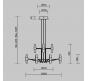 Подвесной светильник Maytoni  Arana MOD401PL-L72BS3K